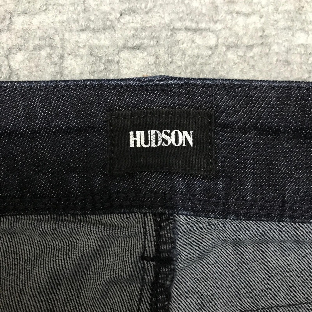 Hudson Jeans Womens 27 Dark Wash Blue Skinny Stretch Denim Flap Pocket Capsule - Picture 5 of 12